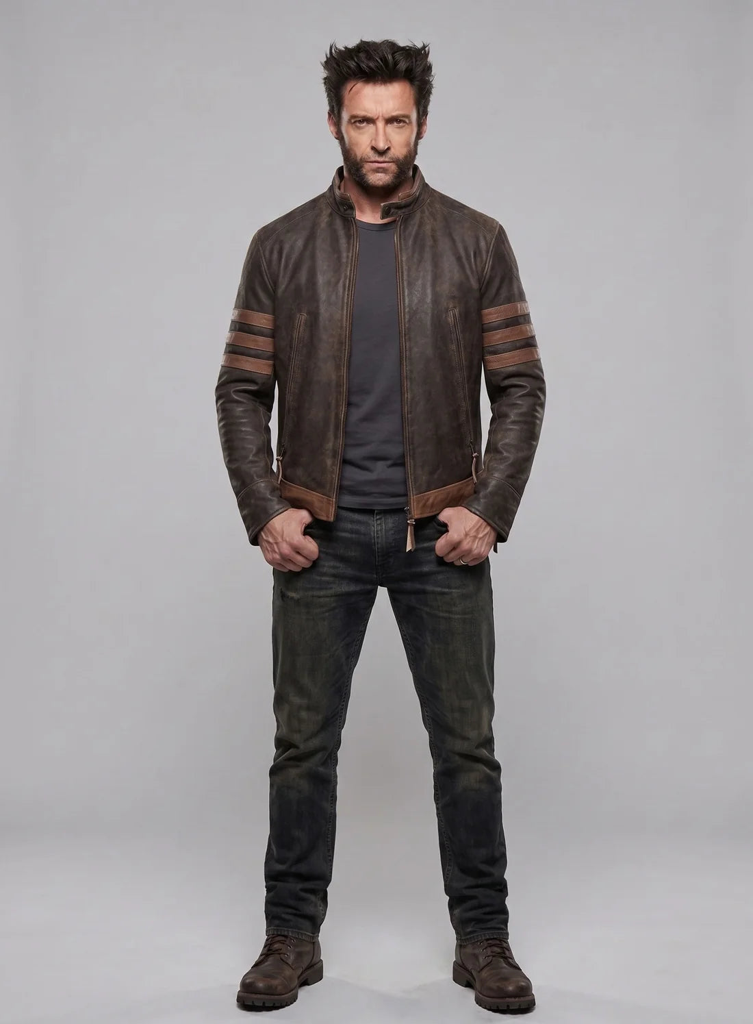X - Men Origins Wolverine Leather Jacket
